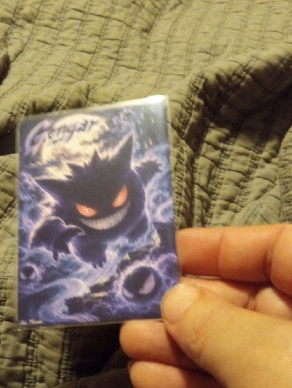 Pokemon Gengar Card Sleeve — Purple/Black